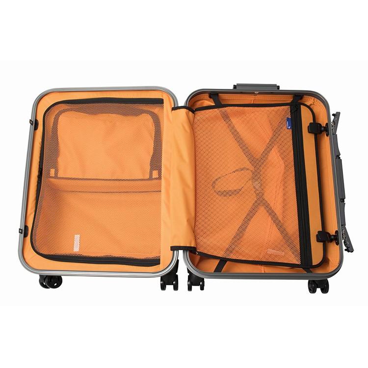 定価の半値以下】トラべリストスーツケース ネイビー×オレンジ 63L