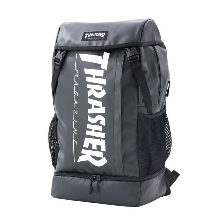 THRASHER カブセリュック TH-R 34Ｌ スラッシャー リュックサック ブラック 大容量  PCポケット メンズ レディース ユニセックス | THRASHER | 05