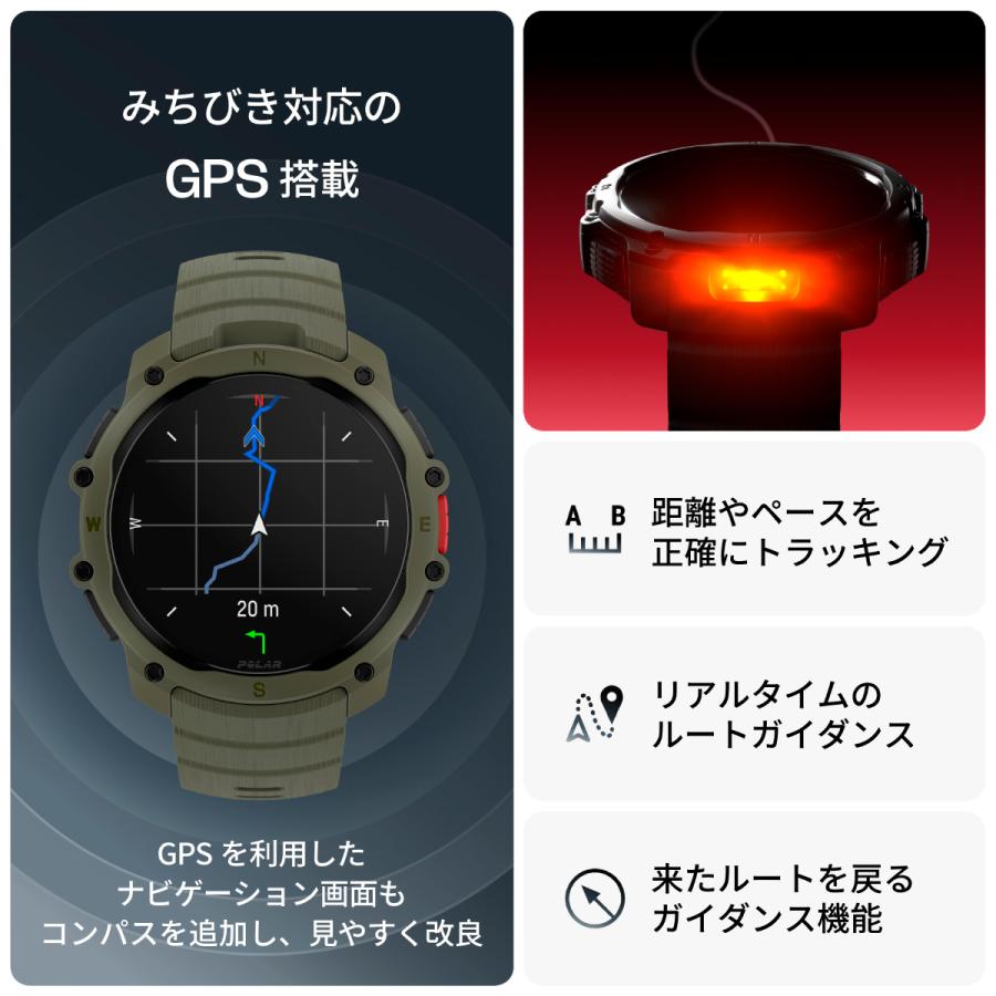 （ノベルティー付き）ポラール POLAR Street X フォレストグリーン S-L 腕時計 スマートウォッチ 900116714の画像