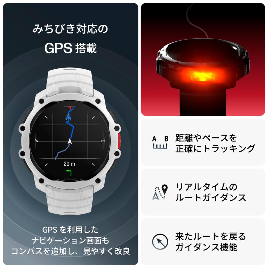（ノベルティー付き）ポラール POLAR Street X スノーホワイト S-L 腕時計 スマートウォッチ 900116715の画像