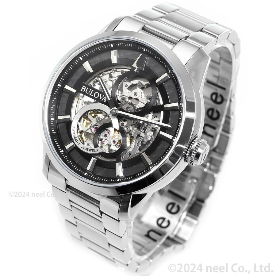 （豪華おまけ有） ブローバ BULOVA 腕時計 メンズ 自動巻き クラシック 96A208の画像