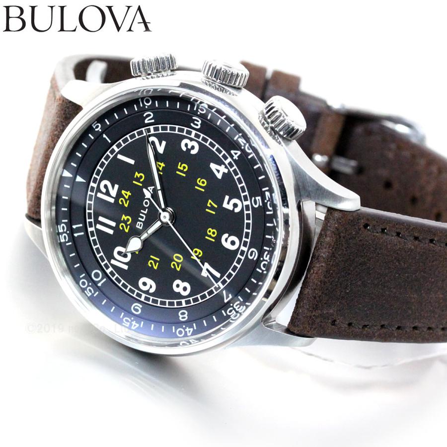 BULOVA ノベルティー付き！ブローバ ミリタリー 腕時計 メンズ 自動 
