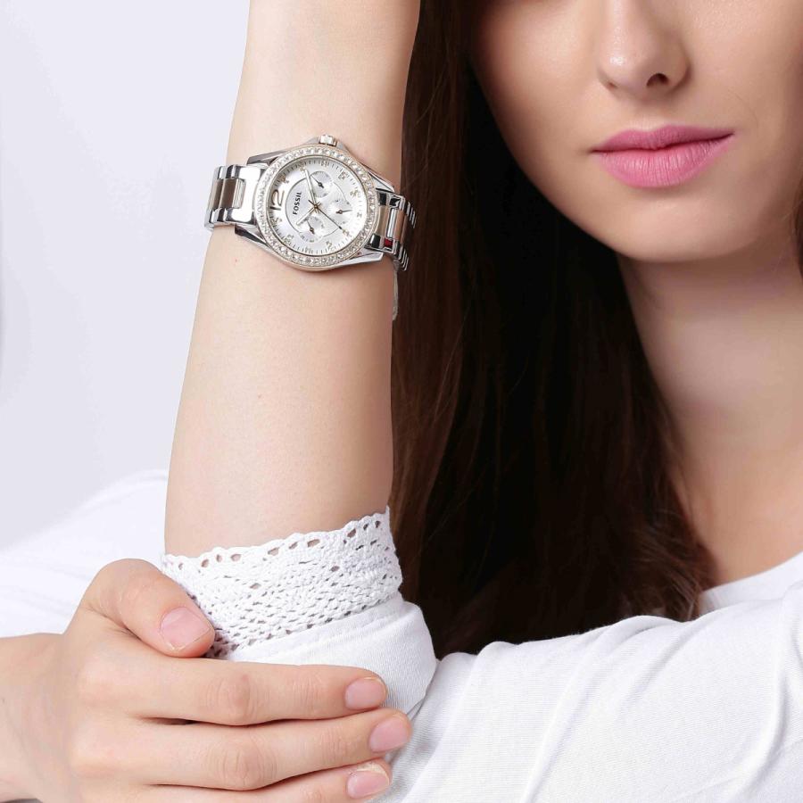 FOSSIL（フォッシル） 腕時計 レディース RILEY マルチファンクション ツートーンステンレスウォッチ ES3204 : NEEL ...