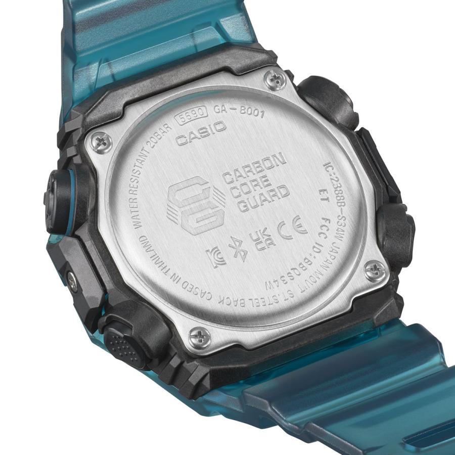 倍々+10倍！最大ポイント31倍！本日限定！Gショック G-SHOCK 腕時計 メンズ GA-B001G-2AJF ターコイズブルー スマートフォンリンク ジーショック｜grandseiko｜05