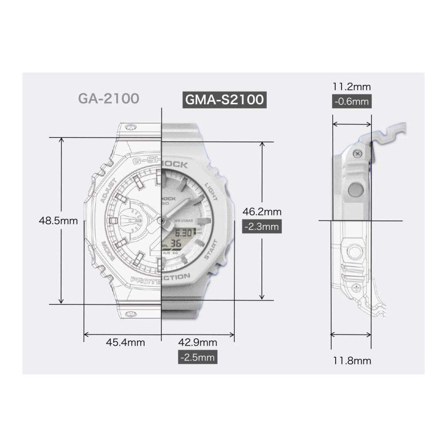 倍々+10倍！最大ポイント31倍！本日限定！Gショック G-SHOCK アナデジ 腕時計 GMA-S2100MD-4AJF GA-2100 小型化・薄型化モデル ジーショック｜grandseiko｜17