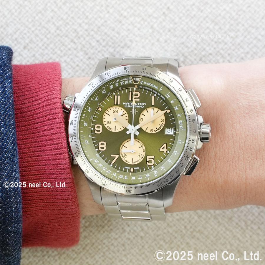 （7月から値上）ハミルトン HAMILTON カーキ アビエーション X-ウィンド GMT クロノグラフ H77932560 腕時計 正規品の画像