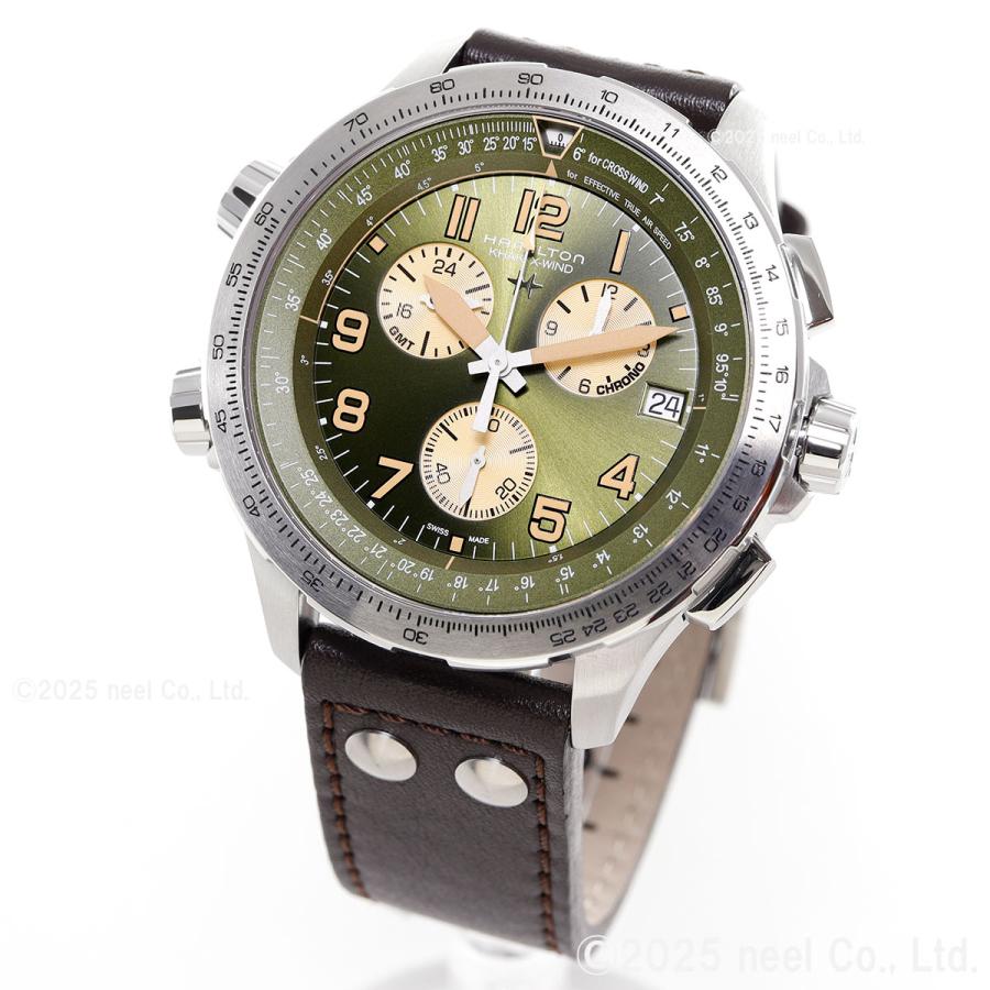 （7月から値上）ハミルトン HAMILTON カーキ アビエーション X-ウィンド GMT クロノグラフ H77932560 腕時計 正規品の画像