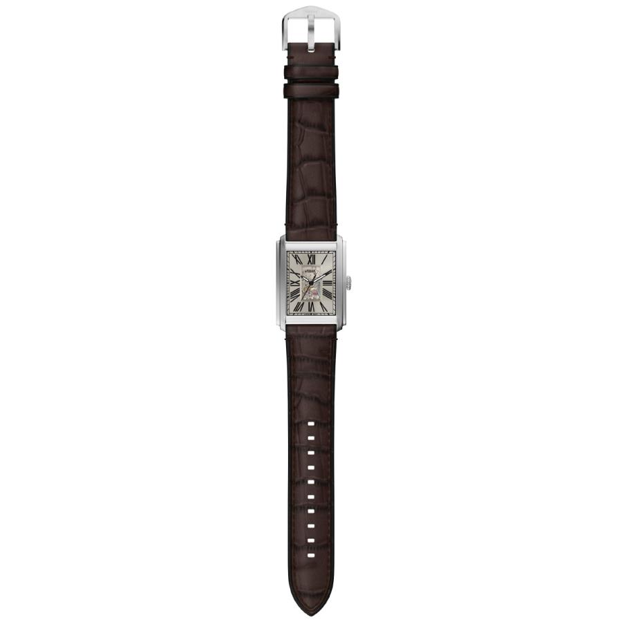 （ノベルティー付き）フォッシル FOSSIL 腕時計 自動巻き CARRAWAY オートマティック クロコレザー ME3272の画像