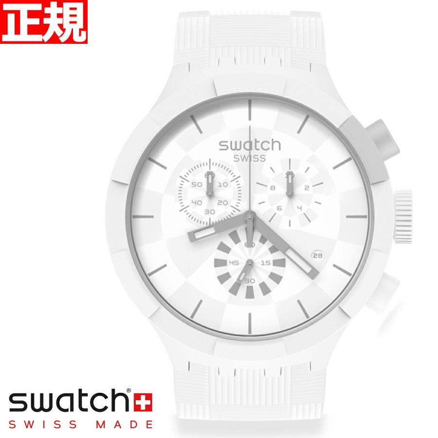swatch スウォッチ 腕時計 メンズ レディース チェッカード・ホワイト  