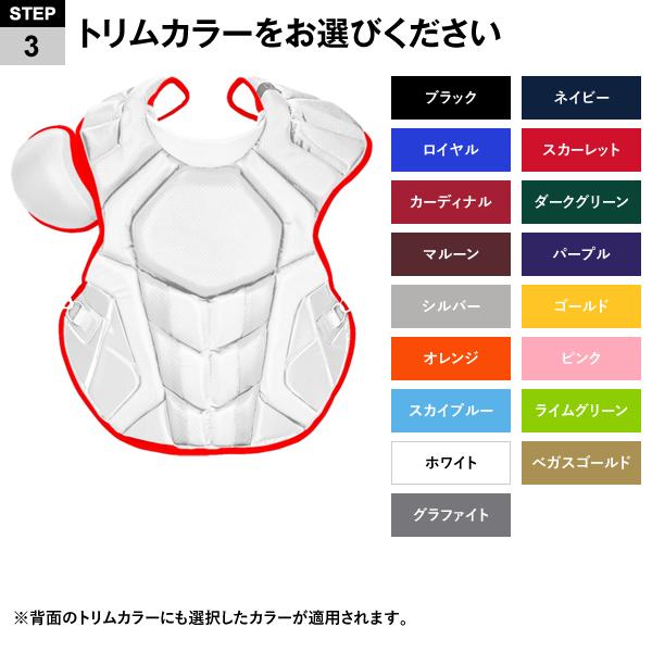 ＜受注生産＞ALL-STAR（オールスター） 硬式キャッチャー用プロテクター カスタムオーダー カラーオーダー 16.5インチ 約42cm CPCC40PRO 野球_5