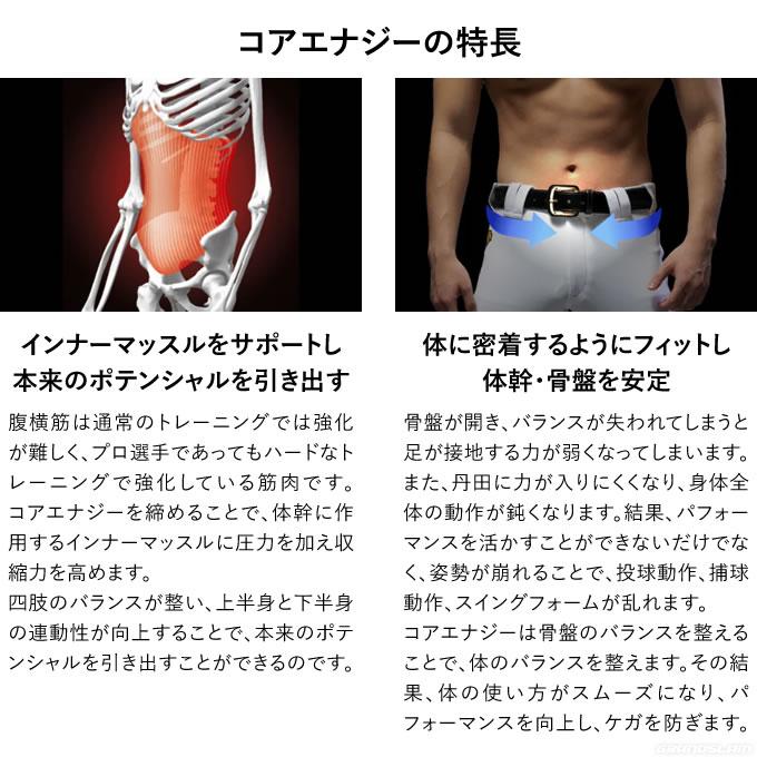 コアエナジー 【即日発送可】究極の野球専用ベルト コアエナジー3
