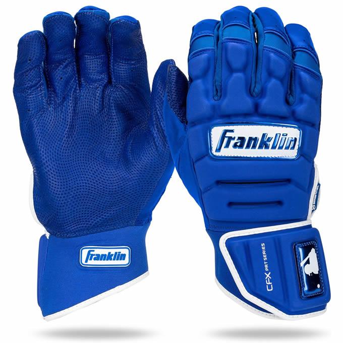 【あすつく対応】フランクリン（Franklin） 20684 バッティング手袋 両手用 CFX PRT PROTECTIVE BATTING GLOVES 保護パッド付き 手甲ガード リストガード 野球｜grandslam｜02