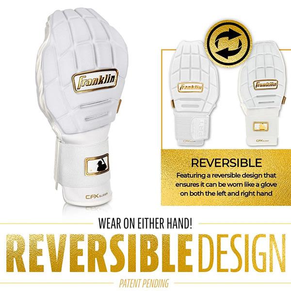 【即日発送可】フランクリン（Franklin） 23555C2 スライディングミット 左右兼用 CFX PRT PROTECTIVE SLIDING MITT リバーシブルデザイン 1個入 走塁手袋 野球の画像