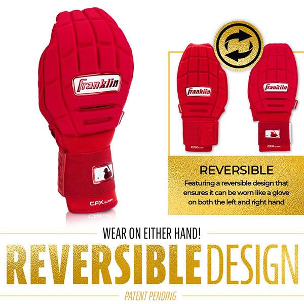 【即日発送可】フランクリン（Franklin） 23555C3 スライディングミット 左右兼用 CFX SLIDER PRT PROTECTIVE SLIDING GLOVE リバーシブル 1個入 走塁手袋 野球_5