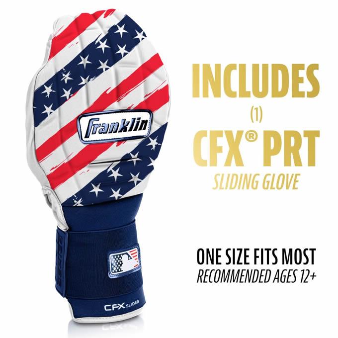 【即日発送可】フランクリン（Franklin） 23555C8 スライディングミット 左右兼用 1個入 CFX SLIDER PRT PROTECTIVE SLIDING GLOVE リバーシブル 走塁手袋 野球の画像