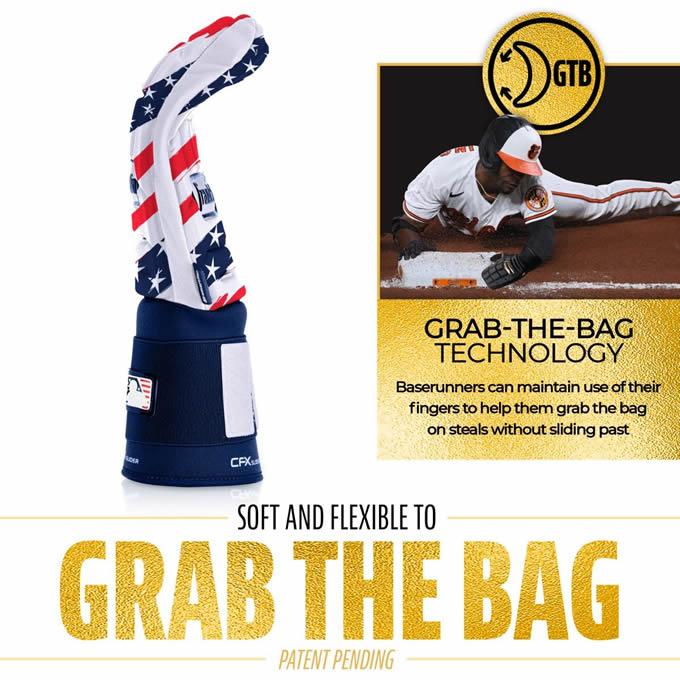 【即日発送可】フランクリン（Franklin） 23555C8 スライディングミット 左右兼用 1個入 CFX SLIDER PRT PROTECTIVE SLIDING GLOVE リバーシブル 走塁手袋 野球の画像