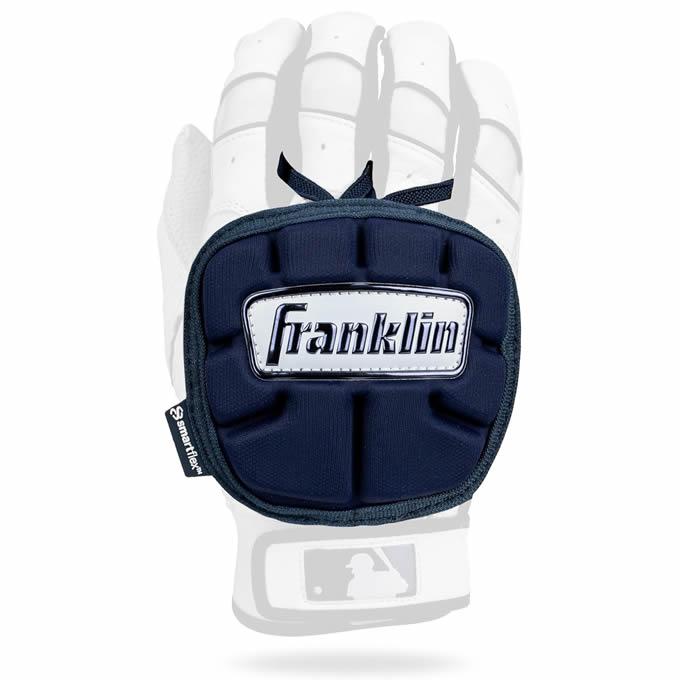 【あすつく対応】フランクリン（Franklin） 23565C4 手甲ガード ショートタイプ 左右兼用 PRT PROTECTIVE HAND GUARD LT- ADULT ネイビー 野球｜grandslam｜02