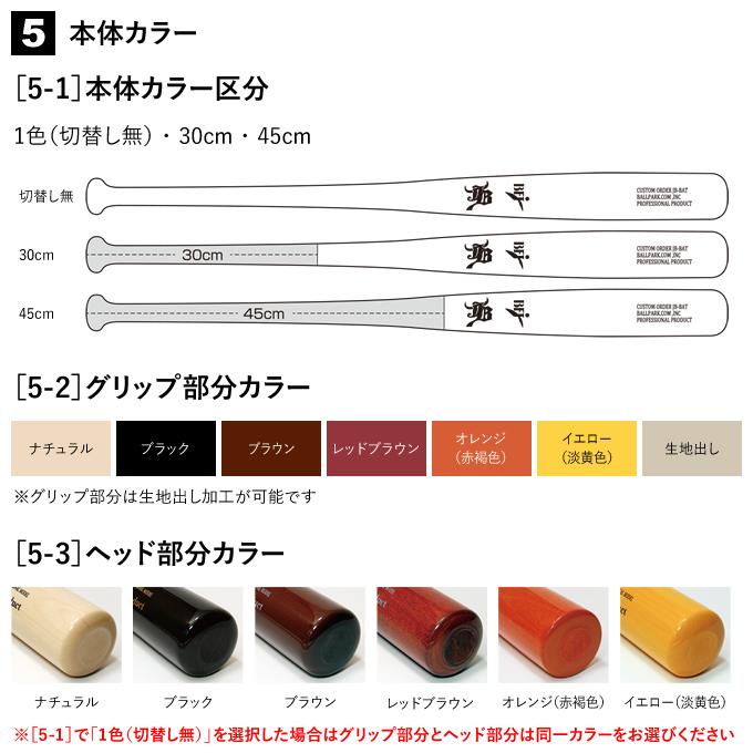 JB ＜受注生産＞JBカスタムオーダーバット 軟式用 バーチ BPJONK 軟式