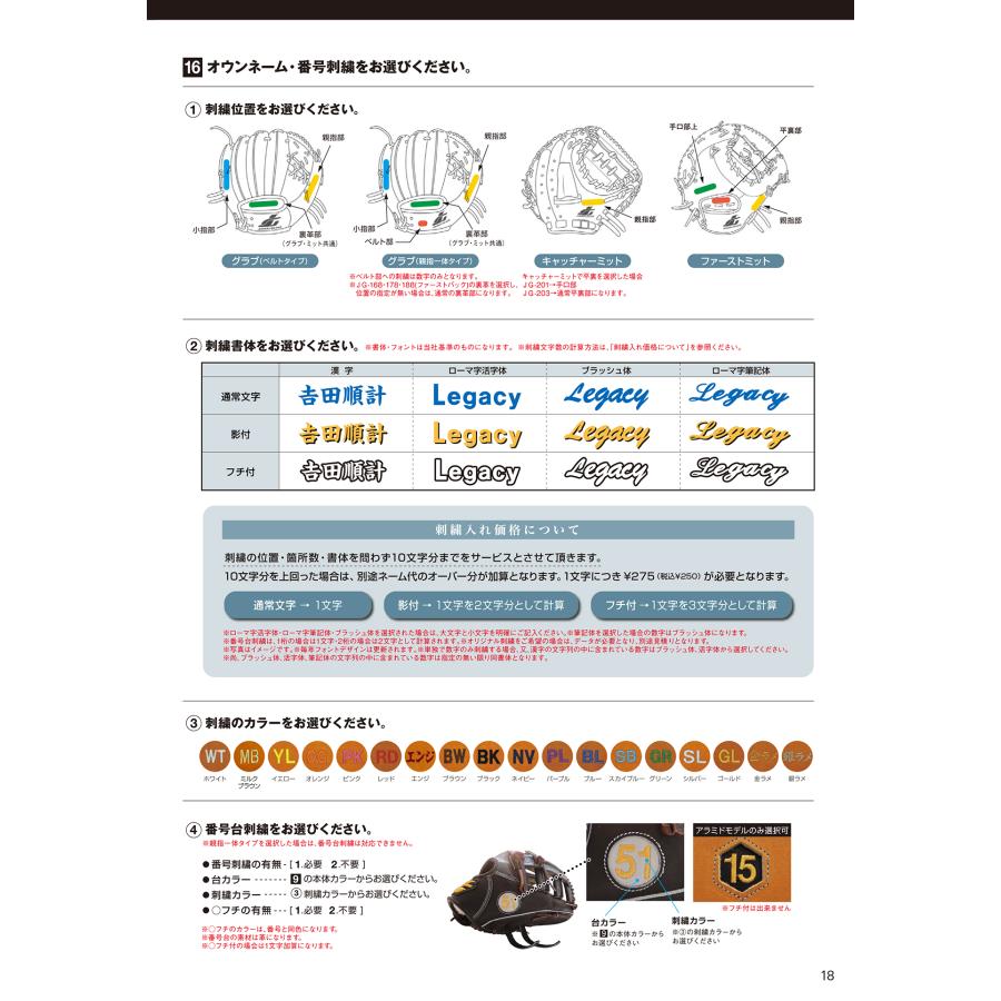 ＜受注生産＞ジュンケイグラブ（JUNKEI GLOVE） 軟式用オーダーグラブ・ミット アラミドシリーズ vol.4対応 軟式グラブ グローブ 野球 | JUNKEI-GLOVE | 11