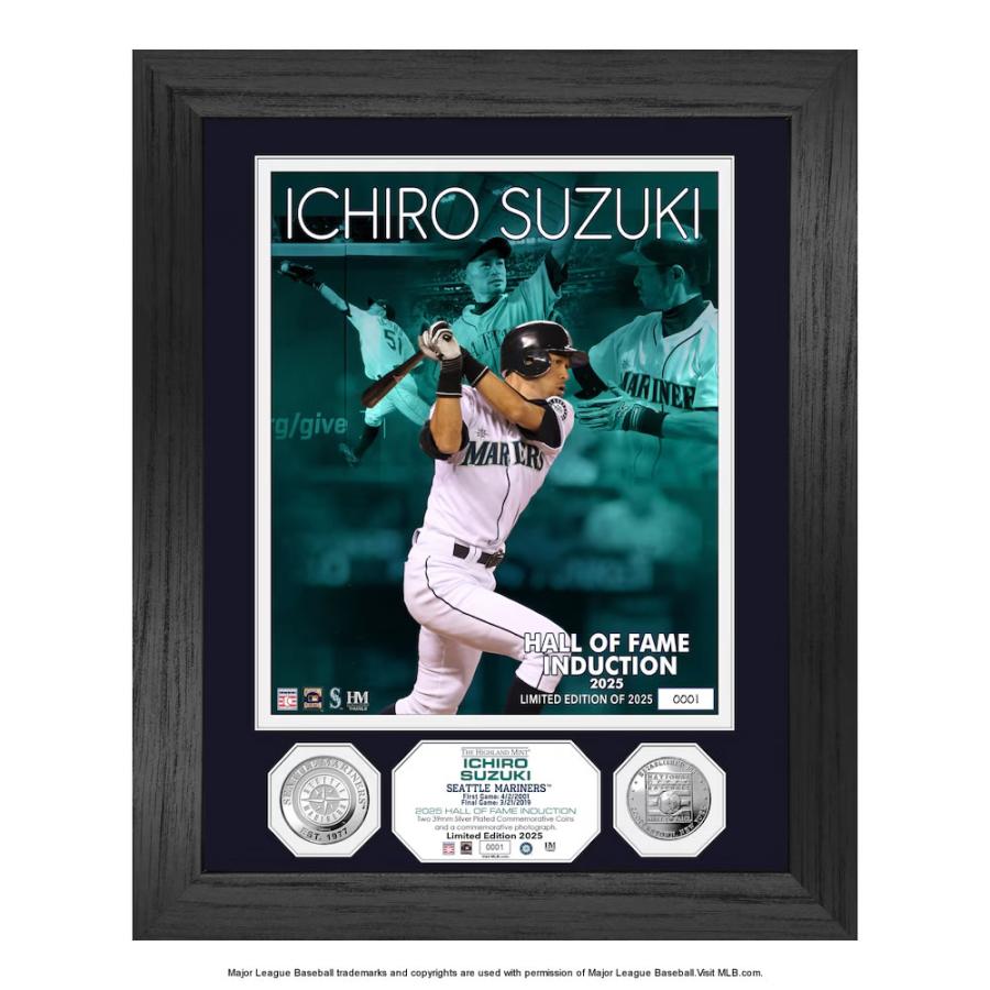 ≪予約販売≫The Highland Mint イチロー MLB 殿堂入り記念