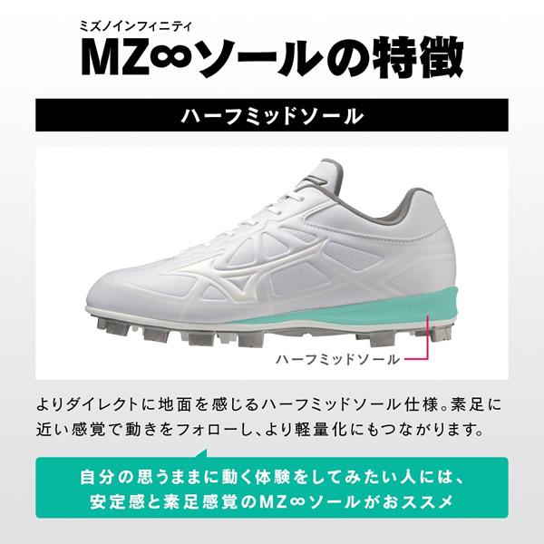 ミズノ（MIZUNO） 11GP2321 ポイントスパイク ライトレボバディー ∞ インフィニティ 白スパイクもラインナップ P革加工不可｜grandslam｜18