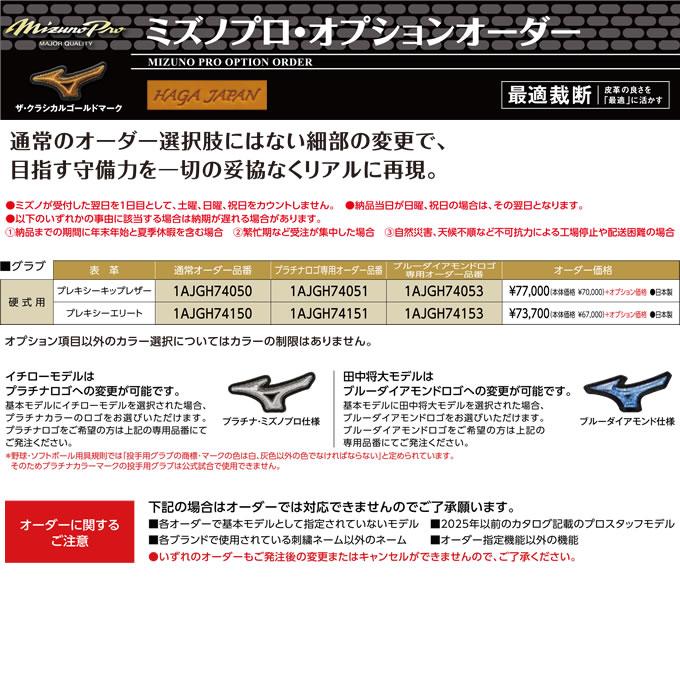 MIZUNO（ミズノ） ＜受注生産＞ 硬式用オーダーグラブ ミズノプロ