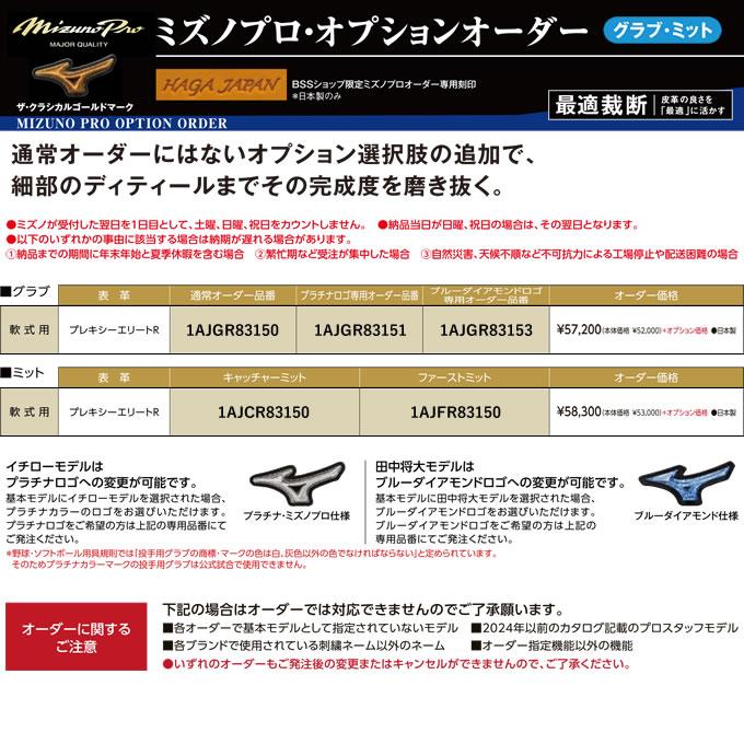 MIZUNO <受注生産>ミズノ(MIZUNO) 軟式用オーダーグラブ MIZUNO <受注生産>ミズノ(MIZUNO) 軟式用オーダーグラブ