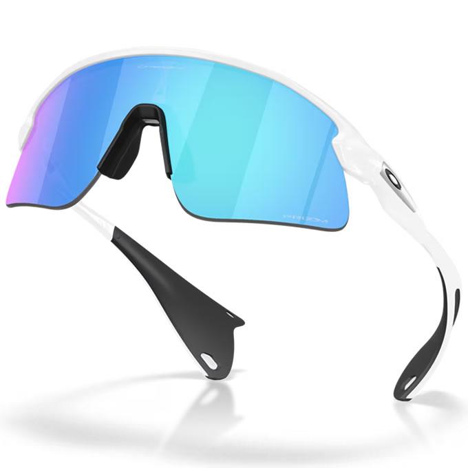【即日発送可】OAKLEY（オークリー） OO9517-0439 STUNT DEVIL Prizm Sapphire-Matte White ハイブリッジフィット サングラスの画像