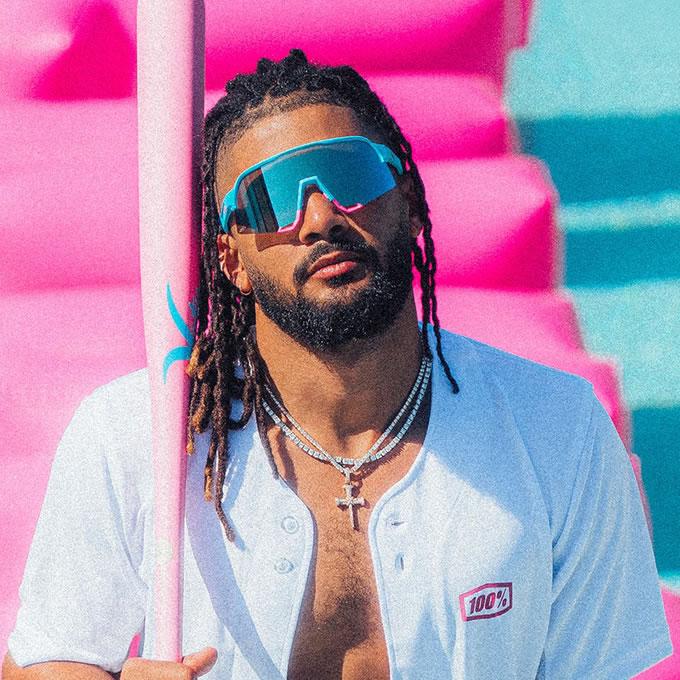 新品正規品 100% サングラス S3™ LE Tatis S3 LE Tatis 4 Soft Tact Blue - Blue Topaz Mirror Lens – 100%