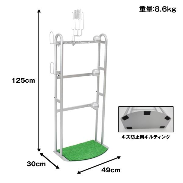 あすつく対応】野球道具収納ラック（組み立て式） バット6本