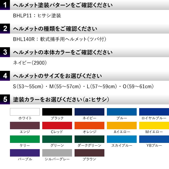 ゼット（ZETT） ＜受注生産＞ 軟式捕手用ヘルメット ツバ付 ヒサシ塗装