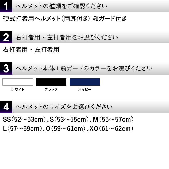 ゼット（ZETT） ＜受注生産＞ 硬式打者用顎ガード付きヘルメット