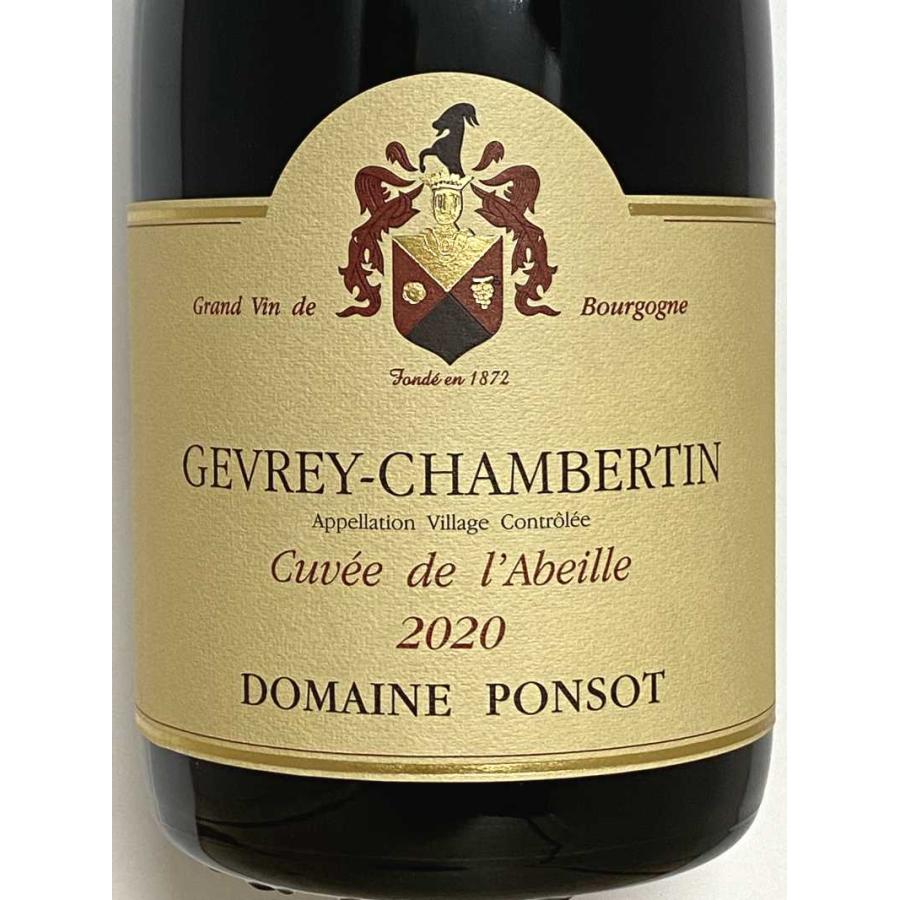 2020年 ポンソ ジュヴレ シャンベルタン キュヴェ ド ラベイユ 750ml フランス ブルゴーニュ 赤ワイン and シャンベルタン Gevrey Chambertin Cuvee de the to of