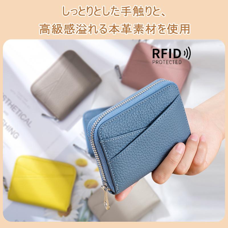 財布 レディース 二つ折り 本革 ミニ財布 お札折らない メンズ  BOX型 小銭入れ コインケース RFID スキミング 防止 カードケース じゃばら 革｜graneu｜20