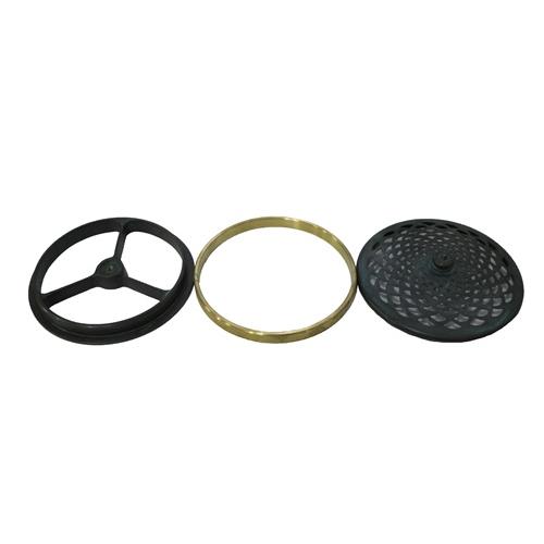 ステンドグラス4Kキャップセット 直径約114mm　未使用 ステンドグラス用品 K-フラットキャップセット2インチ ランプパーツ