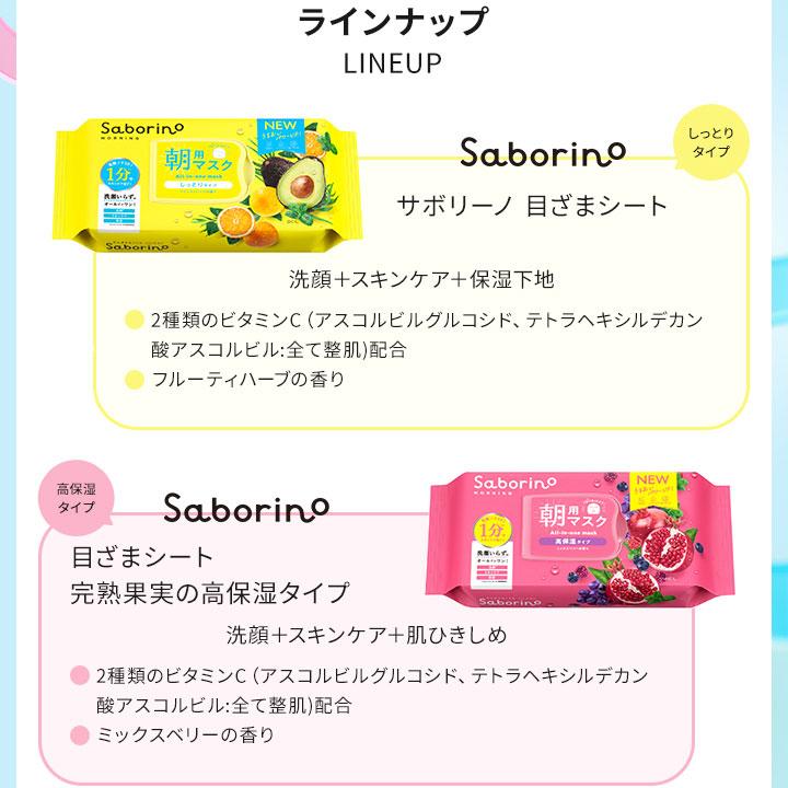 サボリーノ SABORINO 目ざまシート 朝用マスク 32枚入 24個セット