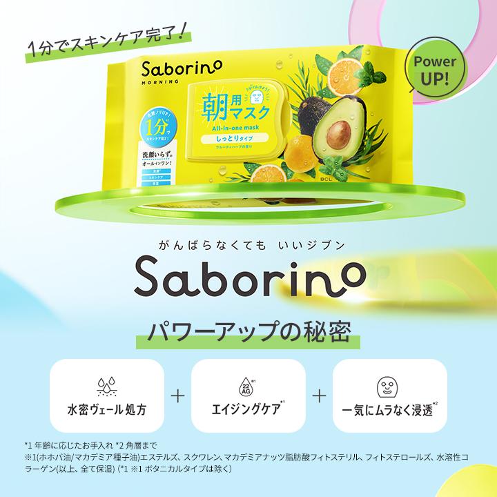 サボリーノ SABORINO 目ざまシート 朝用マスク 32枚入 6個セット