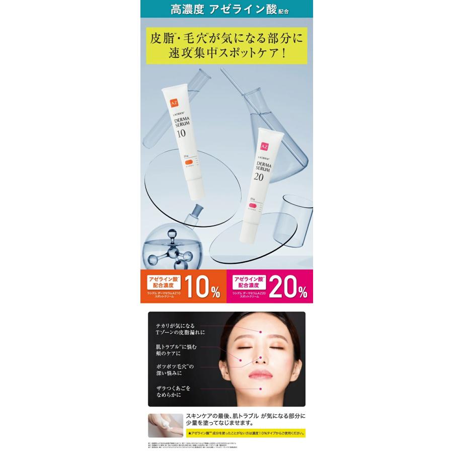 毛穴＆皮脂集中スポットケア ダーマセラムAZ20 スポットクリーム 20g