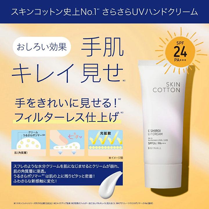 ビジナル SKINCOTTON スキンコットン 手のおしろいUVクリーム 1個