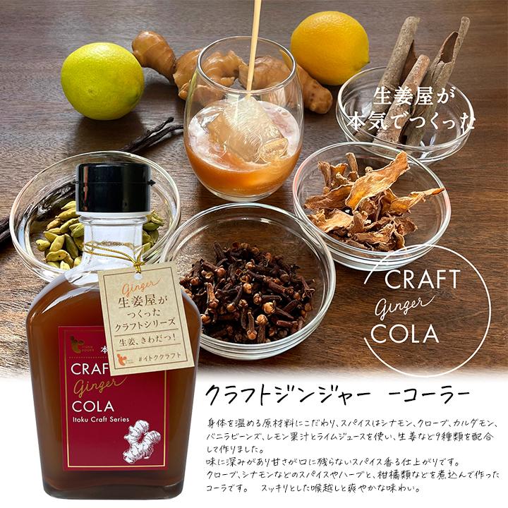 クラフトジンジャー 3本 200ml シロップ コーラ チャイ 生姜屋が本気で