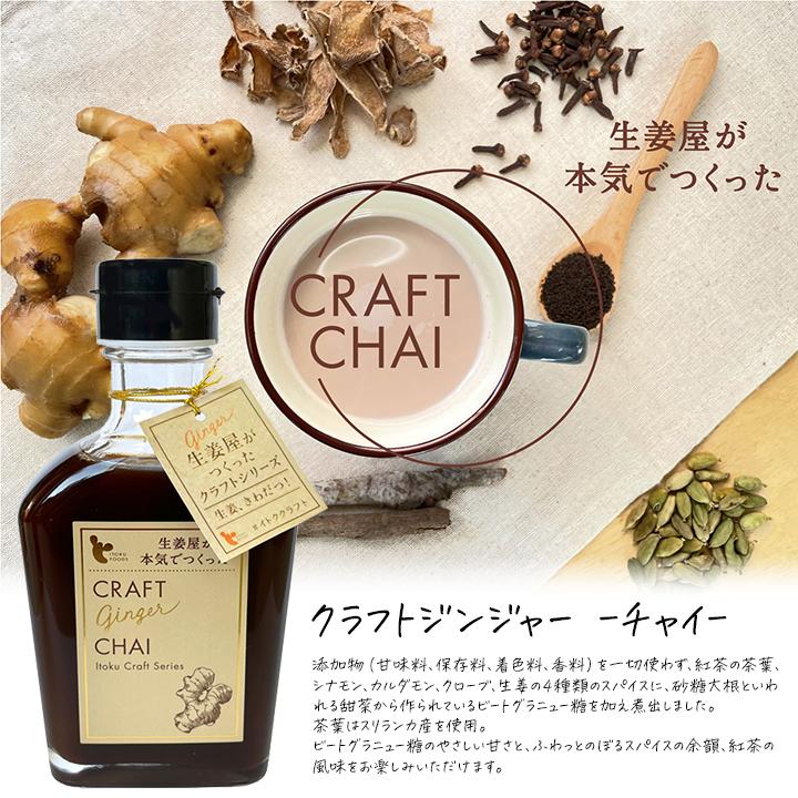 クラフトジンジャー 6本 200ml シロップ コーラ チャイ 生姜屋が本気で 