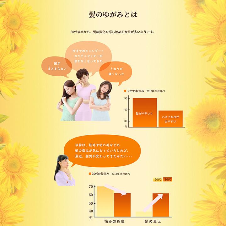 クラシエ ディアボーテ ヒマワリ オイルインコンディショナー グロス＆リペア 500ml 1個 HIMAWARI ノンシリコン うねり くせ パサつき｜granire｜03