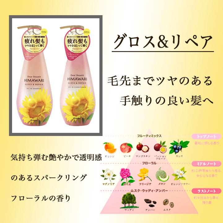 HIMAWARI ひまわり オイルイン シャンプー コンディショナー グロス