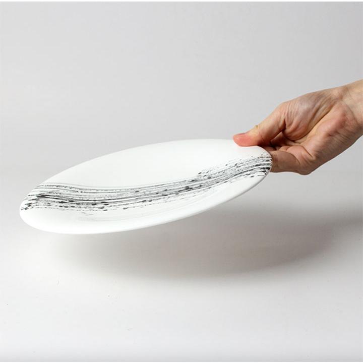 NIKKO（食器） NIKKO ニッコー 墨の瞬 ペア 21.5cm プレート 2枚セット 