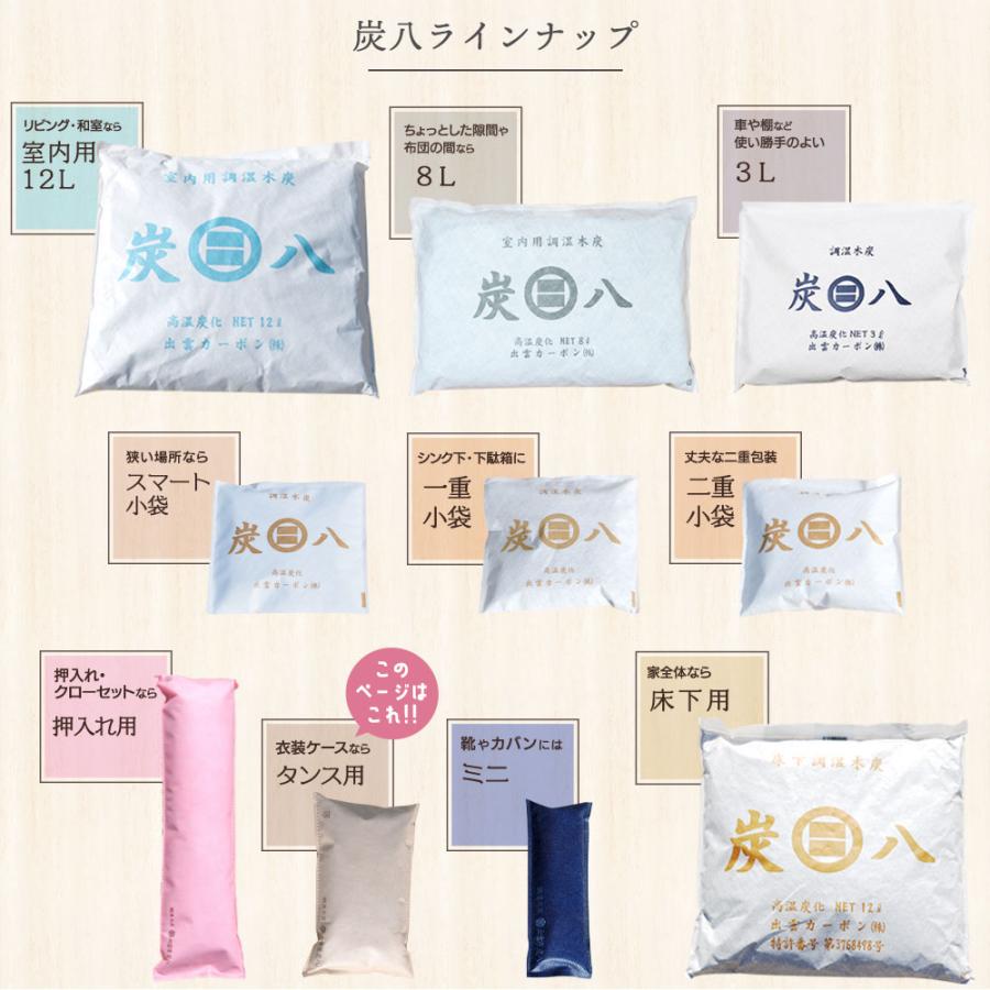 出雲屋炭八 特典付 炭八 タンス用 1L 10袋セット 除湿剤 湿気取り 