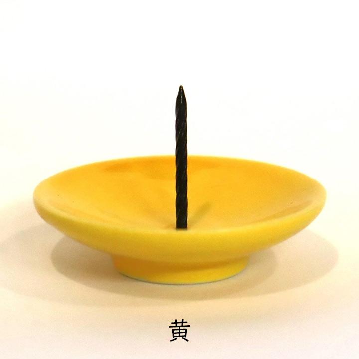 燭台 高澤ろうそく 九谷焼ろうそく立て 1個 皿型 和蝋燭 仏具 神