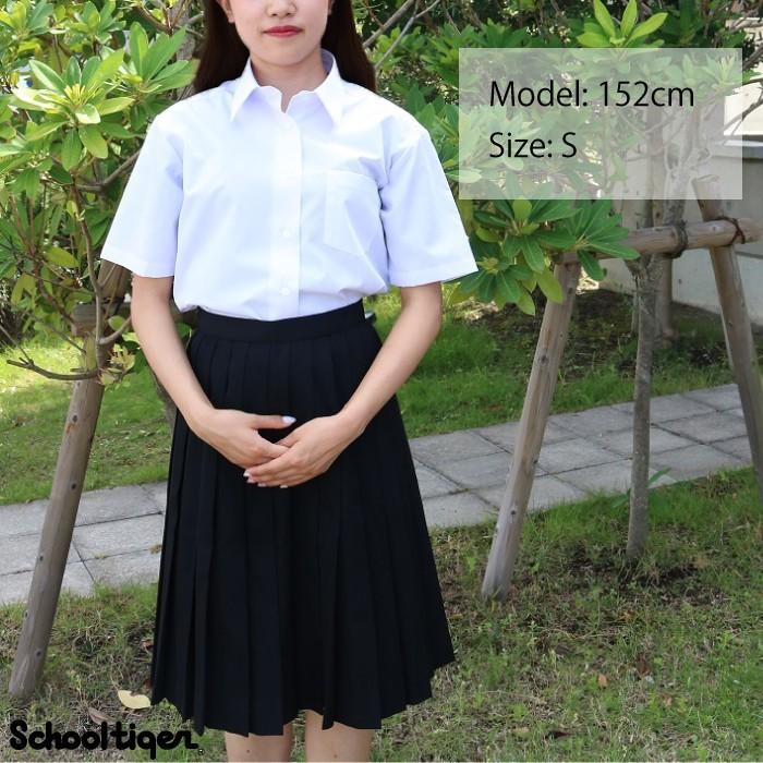 スクールタイガー ワイシャツ 半袖 女子 A体(標準) 3枚入 制服 学生服 学生 シャツ Yシャツ ブラウス カッターシャツ 白 ノーアイロン 形態安定 高校生 中学生 学生服 スクールシャツ 女子 2枚セット 半袖 白 制服 学生服 ブラウス シャツ ワイシャツ 形態安定 イージーケア 中学生 高校生 レディース セット カッターシャツ ブレザー A体 ● at-ch-sre-1901-2fix