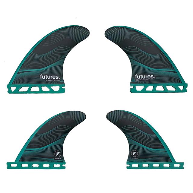 新品・即納【FUTURE 4フィン】 「Legacy NEUTRAL」 QUAD GREEN Mサイズ