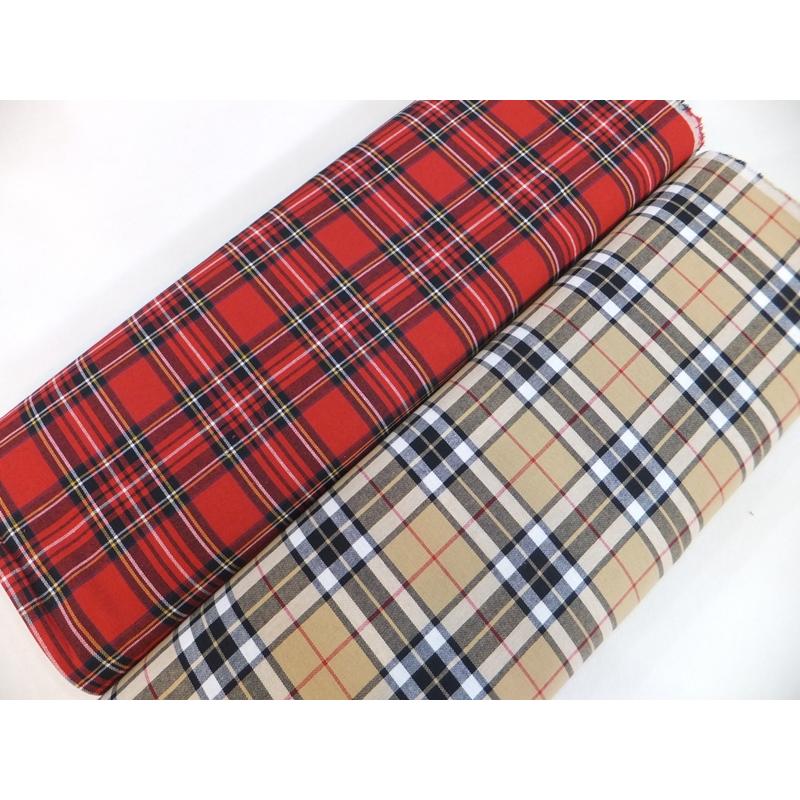 バックツイルタータン (綿 生地 布) |  | 06