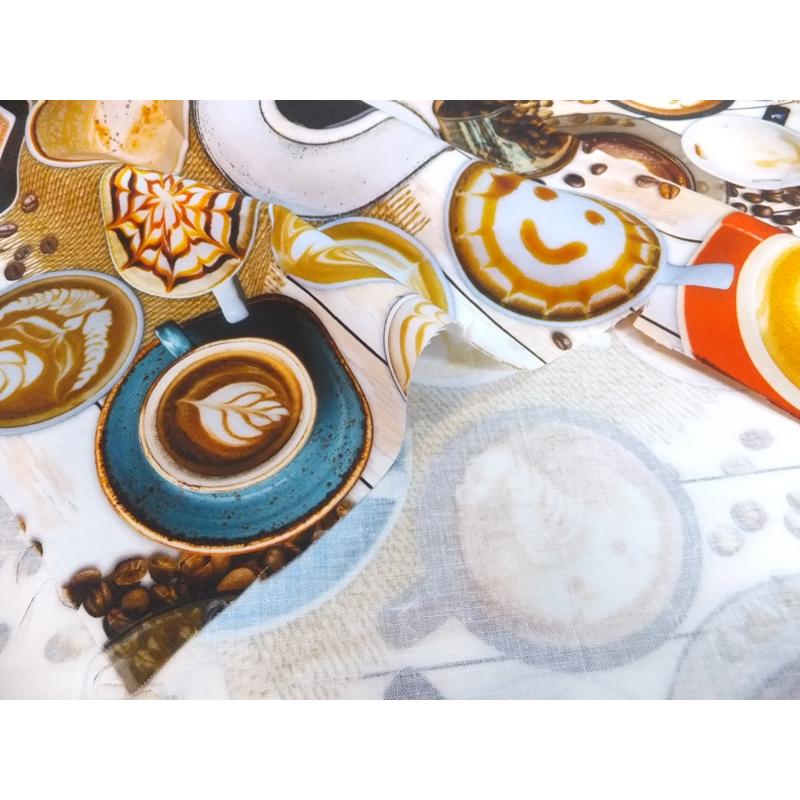 Riconic  カフェアートの世界 (綿 生地 布) |  | 03